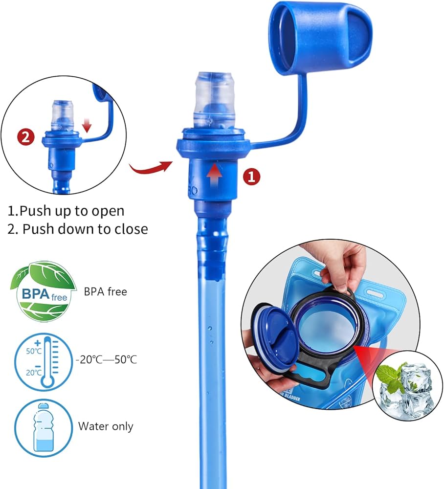 BBAIYULE běžecký a cyklistický batoh s pitným vakem 2 l