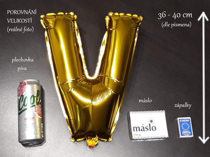 Číslo 7 zlatý nafukovací balónek 40 cm (F807)