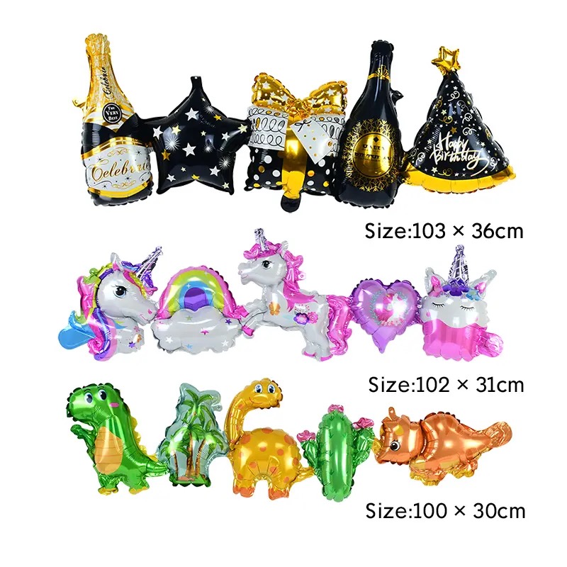 Roztomilá zvířátka A pás nafukovacích balónků 91 x 26 cm (F332)