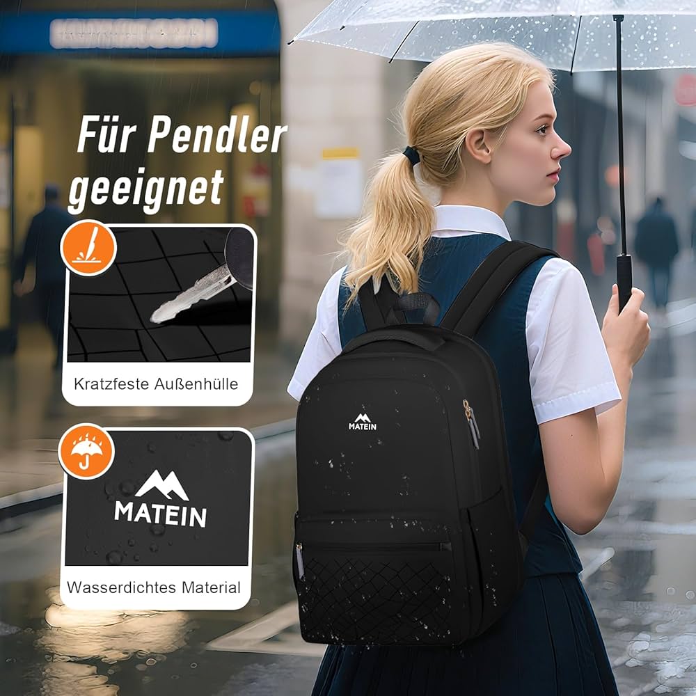 MATEIN lehký studentský batoh na notebook 15,6”