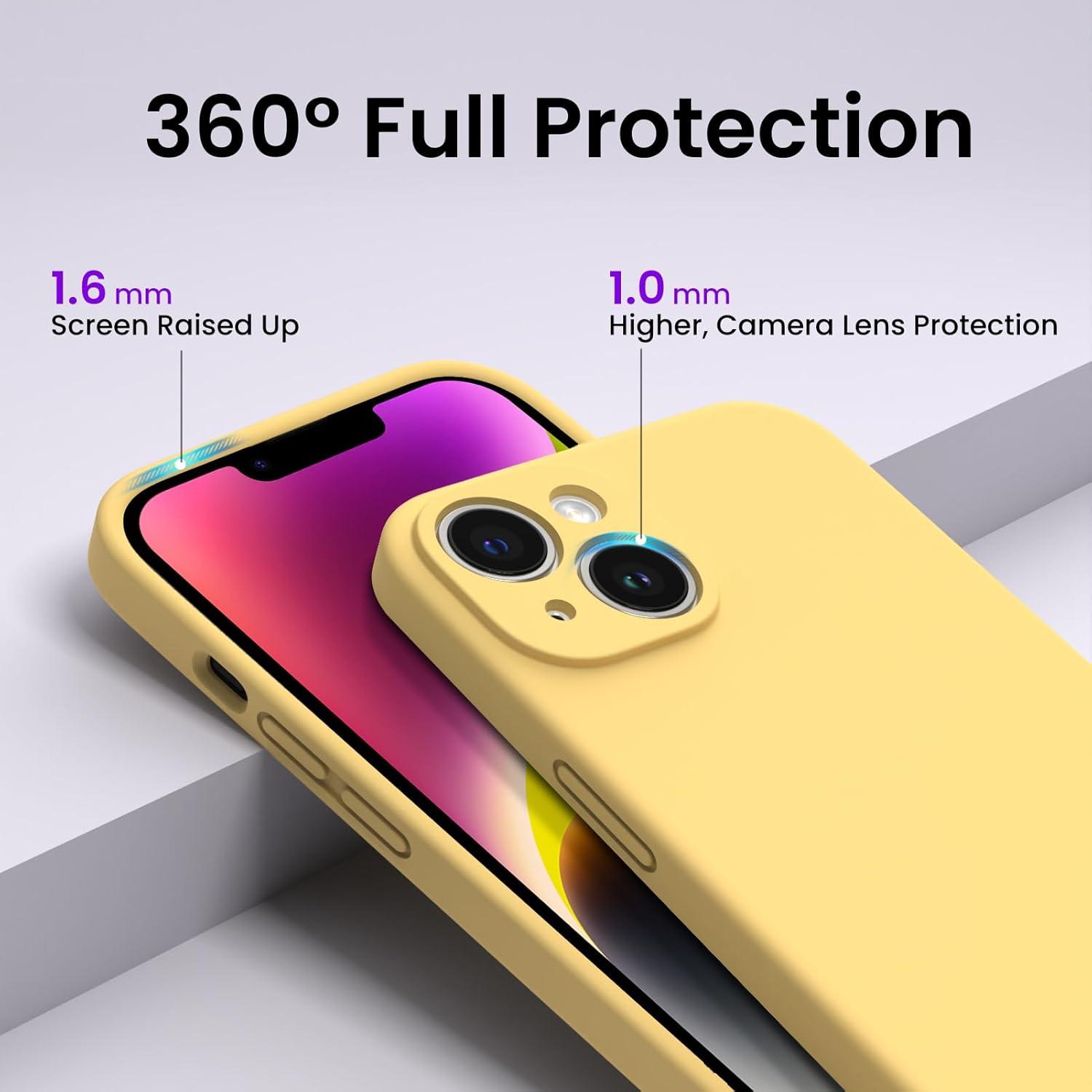 ORNARTO Silikonové pouzdro iPhone 14 Plus + 2× fólie OK0201