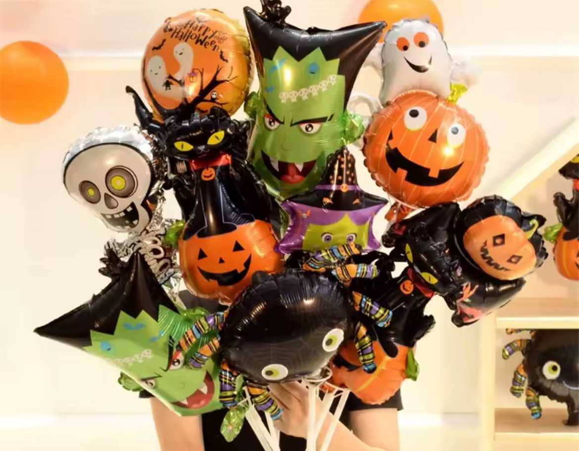 Sova halloween nafukovací balónek velký 48 x 79 cm (F427)