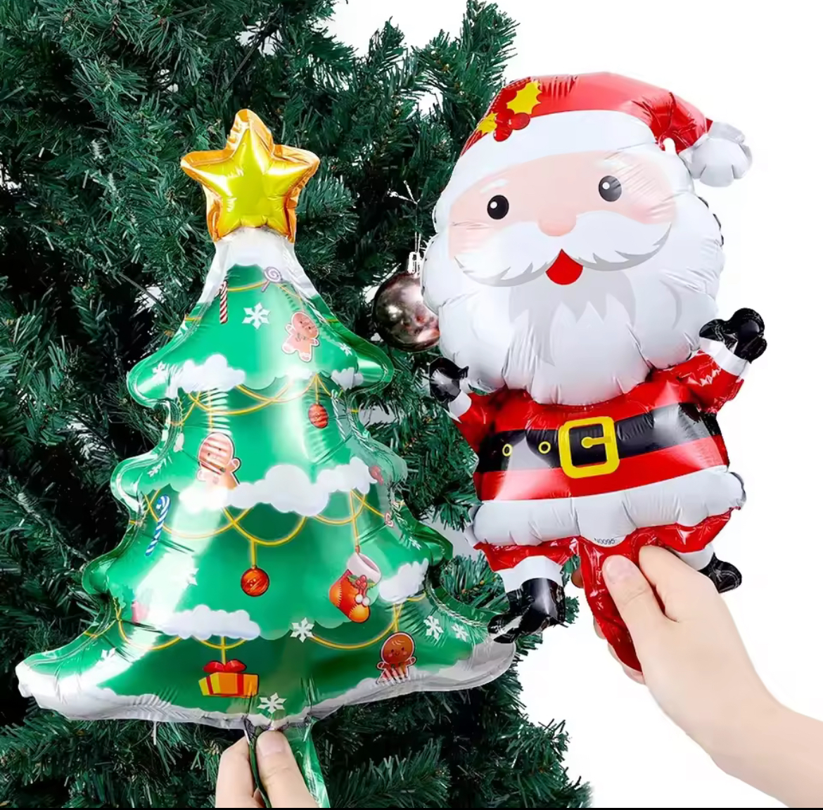 Zvonky vánoční nafukovací balónek malý 37 x 36 cm (F158)