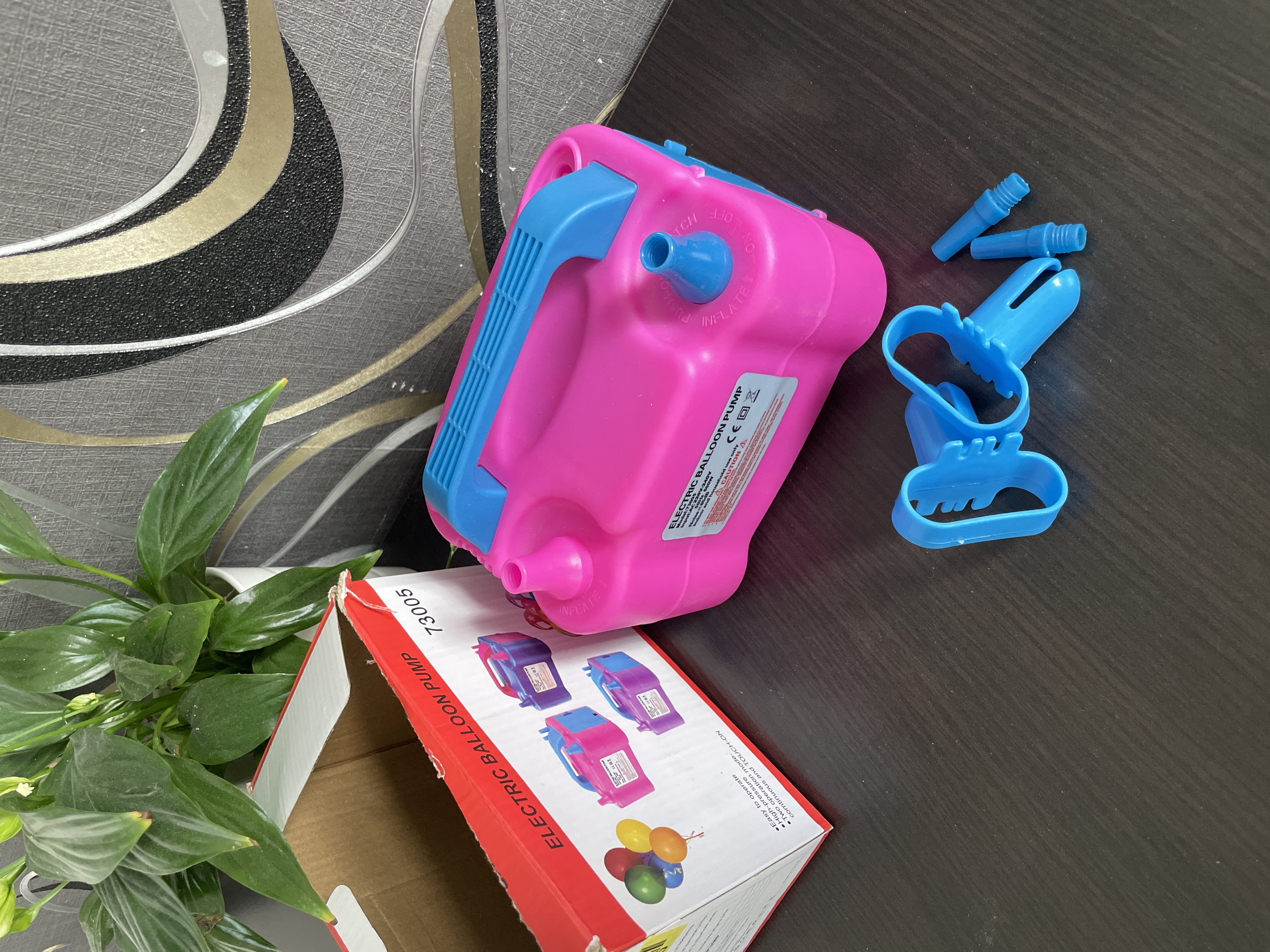 HXHWISE Elektrická pumpa na balónky 600 W, 220 V, přenosná OK0208