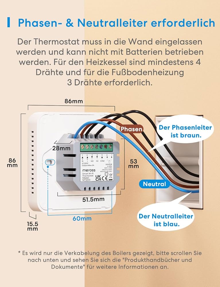 Termostat Meross 3A Bojler 80