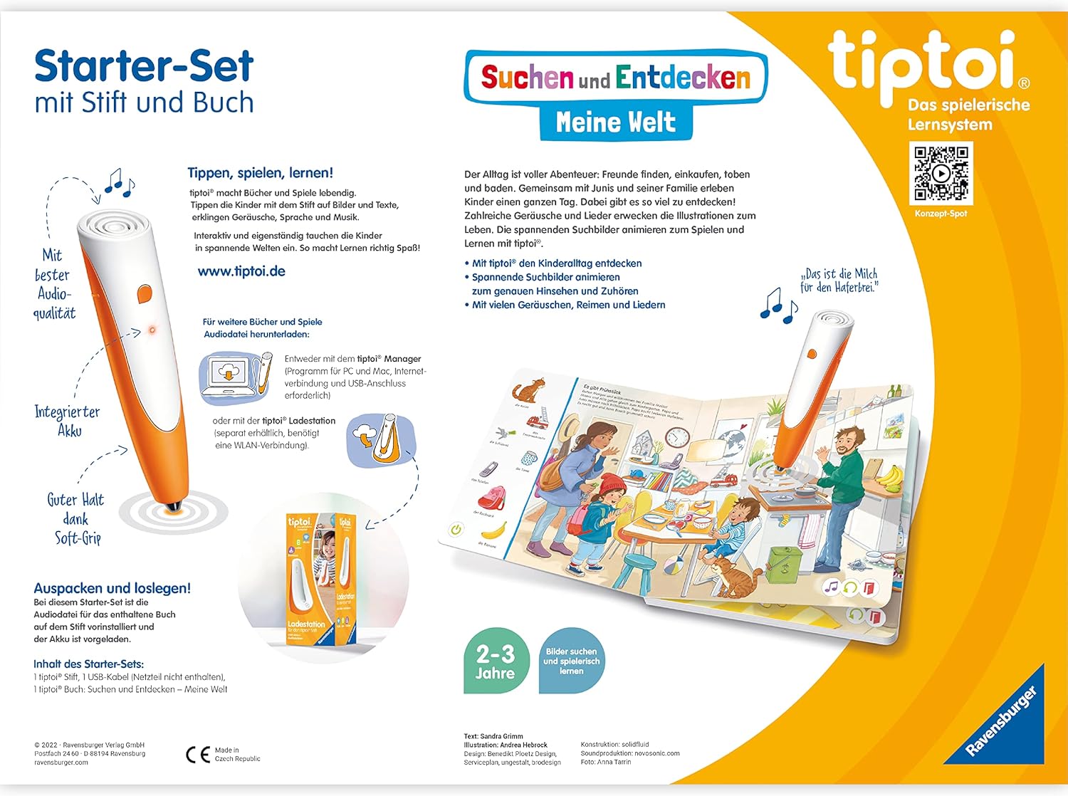 Ravensburger tiptoi startovací sada – interaktivní svět pro děti