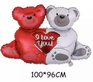 Zamilovaní medvědi I love you MAXI 100 x 96 cm (F388)