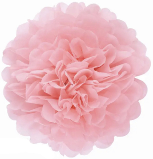 Pom poms 15 cm světe růžový (V1101)