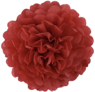 Pom poms 15 cm červený (V1301)