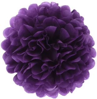Pom poms 20 cm švestkový (V7305)