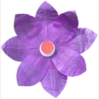 Fialový vodní lampion lotosový květ FLOAT purple