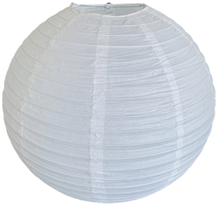 Bílý kulatý lampion stínidlo průměr 50 cm