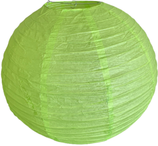 Jablíčkově zelený kulatý lampion stínidlo průměr 50 cm