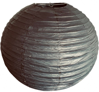 Černý kulatý lampion stínidlo průměr 50 cm