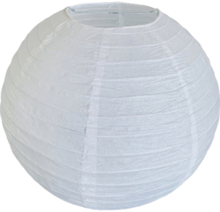 Bílý kulatý lampion stínidlo průměr 35 cm