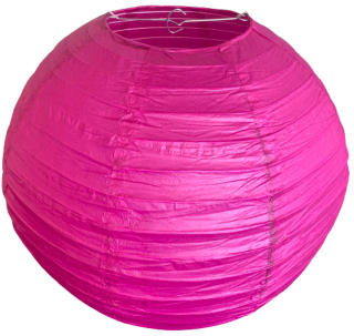Ostružinový kulatý lampion stínidlo průměr 35 cm