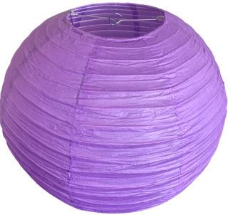 Fialový kulatý lampion stínidlo průměr 35 cm