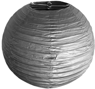 Černý kulatý lampion stínidlo průměr 35 cm