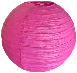 Ostružinový kulatý lampion stínidlo průměr 30 cm