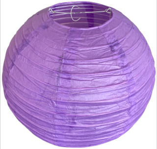Fialový kulatý lampion stínidlo průměr 30 cm