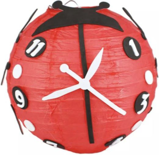Dětský kulatý lampion průměr 20 cm DIY kreativní sada beruška
