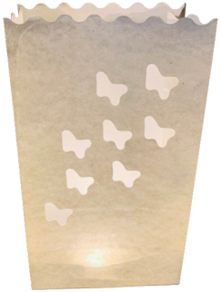 Candle Bags CB30 motýli balení 10ks dekorativních lampionů