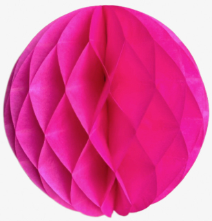 Malinově růžová papírová koule honeycomb průměr 20 cm