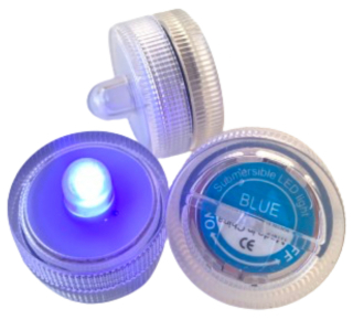Modré vodotěsné ponorné LED světlo do vody DekorLED1V