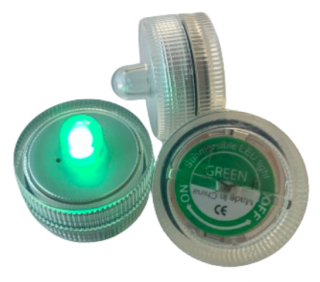 Zelené vodotěsné ponorné LED světlo do vody DekorLED1V