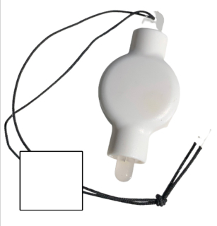 Bílé závěsné LED světlo DekorLED1Z do lampionů