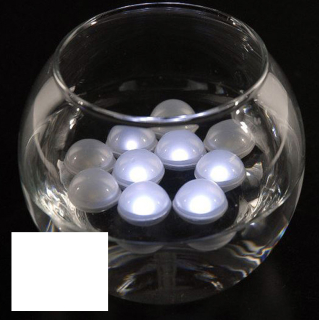 Magické borůvky FAIRY BERRIES kulaté pulzující LED světýlko 12ks - bílá 