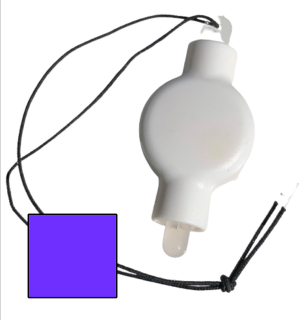 Modré závěsné LED světlo DekorLED1Z do lampionů