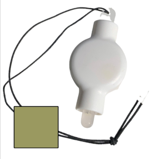 Zelené závěsné LED světlo DekorLED1Z do lampionů