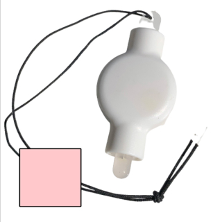 Růžové závěsné LED světlo DekorLED1Z do lampionů
