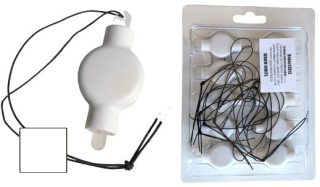 10x bílé závěsné LED světlo DekorLED1Z do lampionů