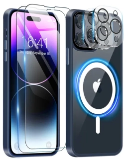 iPhone 14 Pro Max sada 1x zelené pouzdro 2+2 ochranné sklo