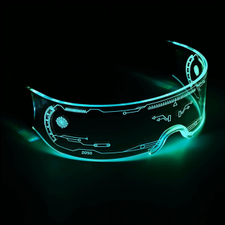 LED Cyberpunk svítící party brýle