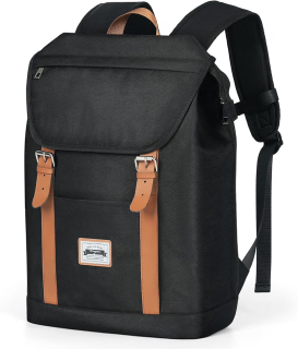 Tonyeee černý školní batoh pro teenagery, 15,6" laptop OK0250
