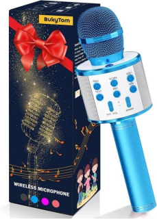 Dětský karaoke mikrofon BukyTom 4v1, Bluetooth reproduktor OK0248