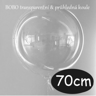 BOBO transparentní nafukovací koule 70 cm