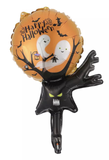 Strom s duchy halloween nafukovací balónek malý 43 x 24 cm (F142)