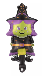 Čarodějnice halloween nafukovací balónek malý 40 x 17 cm (F145)