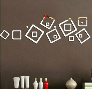 Zrcadlová samolepka na zeď motiv S13